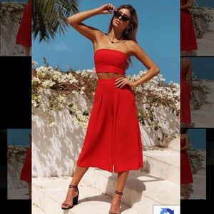 NWT Red Hello Molly 2 piece set